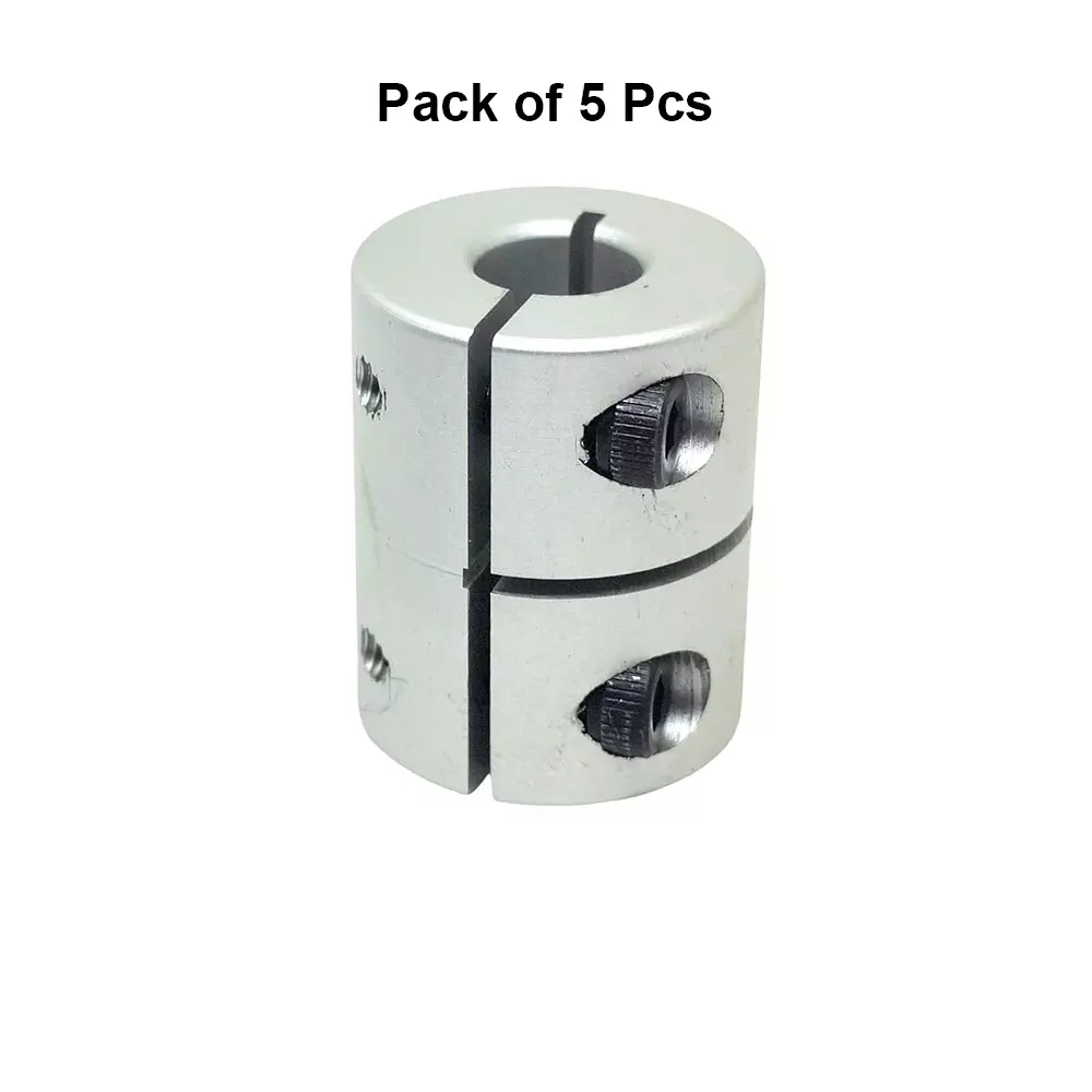 invento-rigid-self-centering-shaft-coupling-aluminum-20-mm-outer-diameter-25-mm-length-silver-isc-081-n3-pack-of-5-pcs
