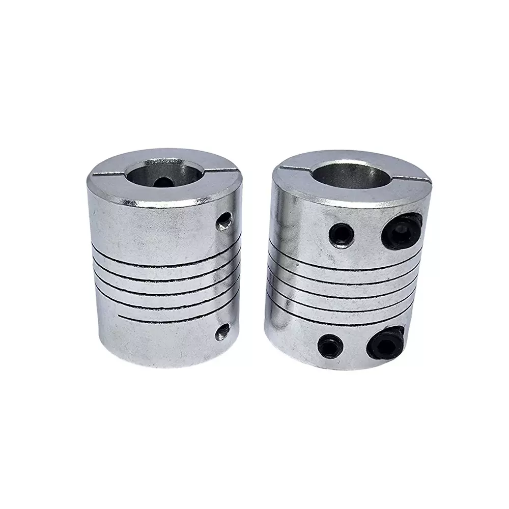 invento-self-centering-flexible-shaft-coupling-aluminum-25-mm-outer-diameter-30-mm-length-silver-isc-005-n2-pack-of-4-pcs