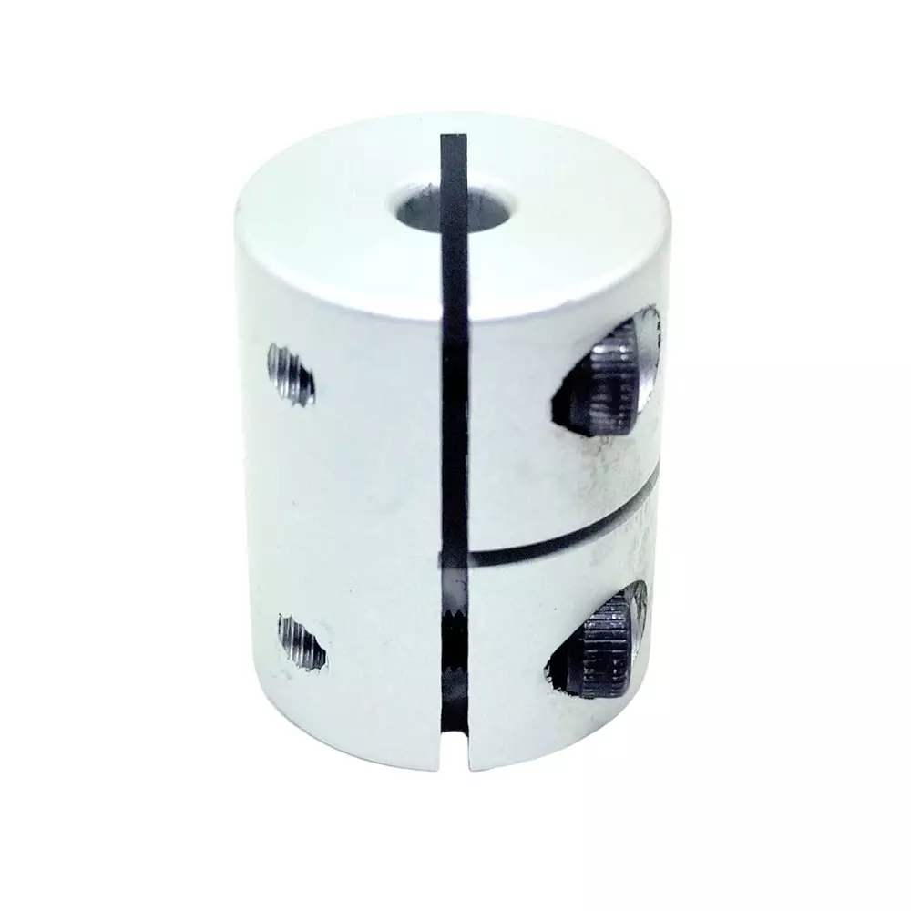 Invento Rigid Self Centering Shaft Coupling Aluminium 20 mm Outer Diameter 25 mm Length Silver, ISC 161-N