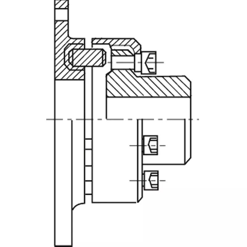 Mitsuboshi Nomex LG Type Chan Coupling Overall Length 108.5 mm, Max Torque 471 Nm, 5000 RPM, LG128-180
