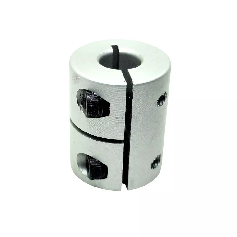 Invento Rigid Self Centering Shaft Coupling Aluminium 20 mm Outer Diameter 25 mm Length Silver, ISC 154-N5 (Pack of 10 Pcs)