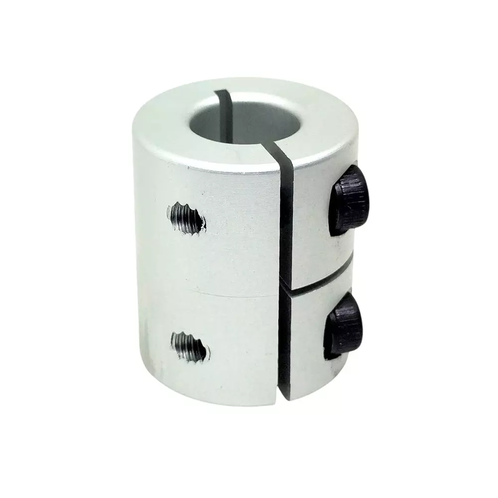 Invento Rigid Self Centering Shaft Coupling Aluminium 25 mm Outer Diameter 30 mm Length Silver, ISC 184-N1 (Pack of 2 Pcs)