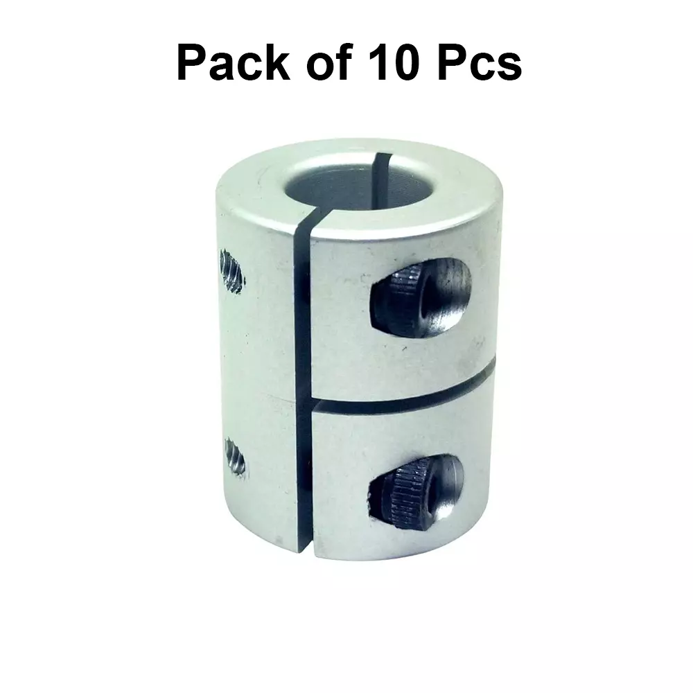 invento-rigid-self-centering-shaft-coupling-aluminium-20-mm-outer-diameter-25-mm-length-silver-isc-237-n5-pack-of-10-pcs