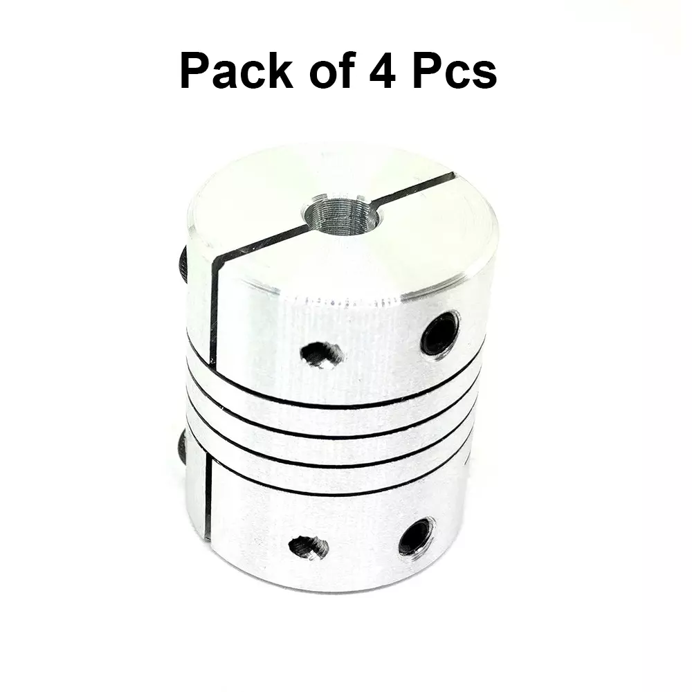 invento-self-centering-flexible-shaft-coupling-aluminium-25-mm-outer-diameter-30-mm-length-silver-isc-891-x2-pack-of-4-pcs
