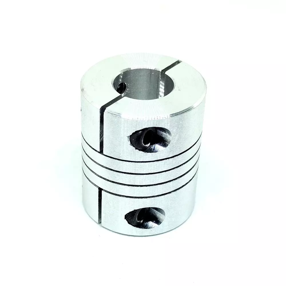 invento-self-centering-flexible-shaft-coupling-aluminium-25-mm-outer-diameter-30-mm-length-silver-isc-891-x3-pack-of-6-pcs