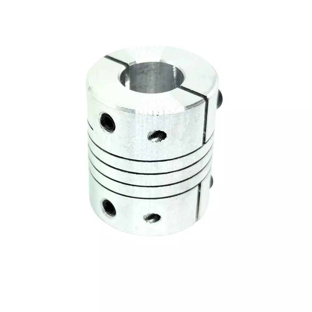 Invento Self Centering Flexible Shaft Coupling Aluminium 25 mm Outer Diameter 30 mm Length Silver, ISC 892-X4 (Pack of 8 Pcs)