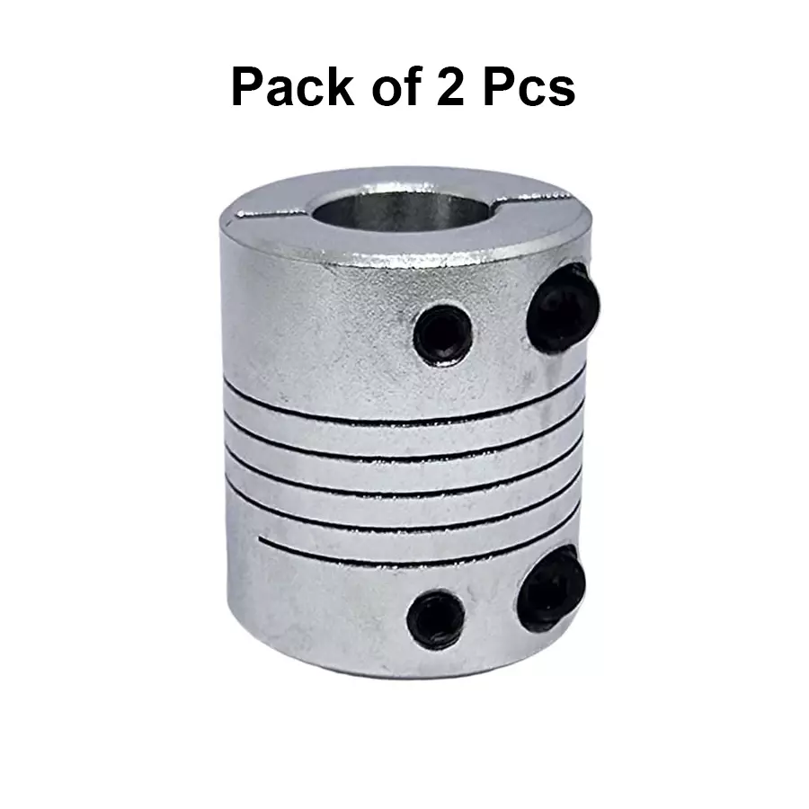 invento-self-centering-flexible-shaft-coupling-aluminum-25-mm-outer-diameter-30-mm-length-silver-isc-005-n1-pack-of-2-pcs