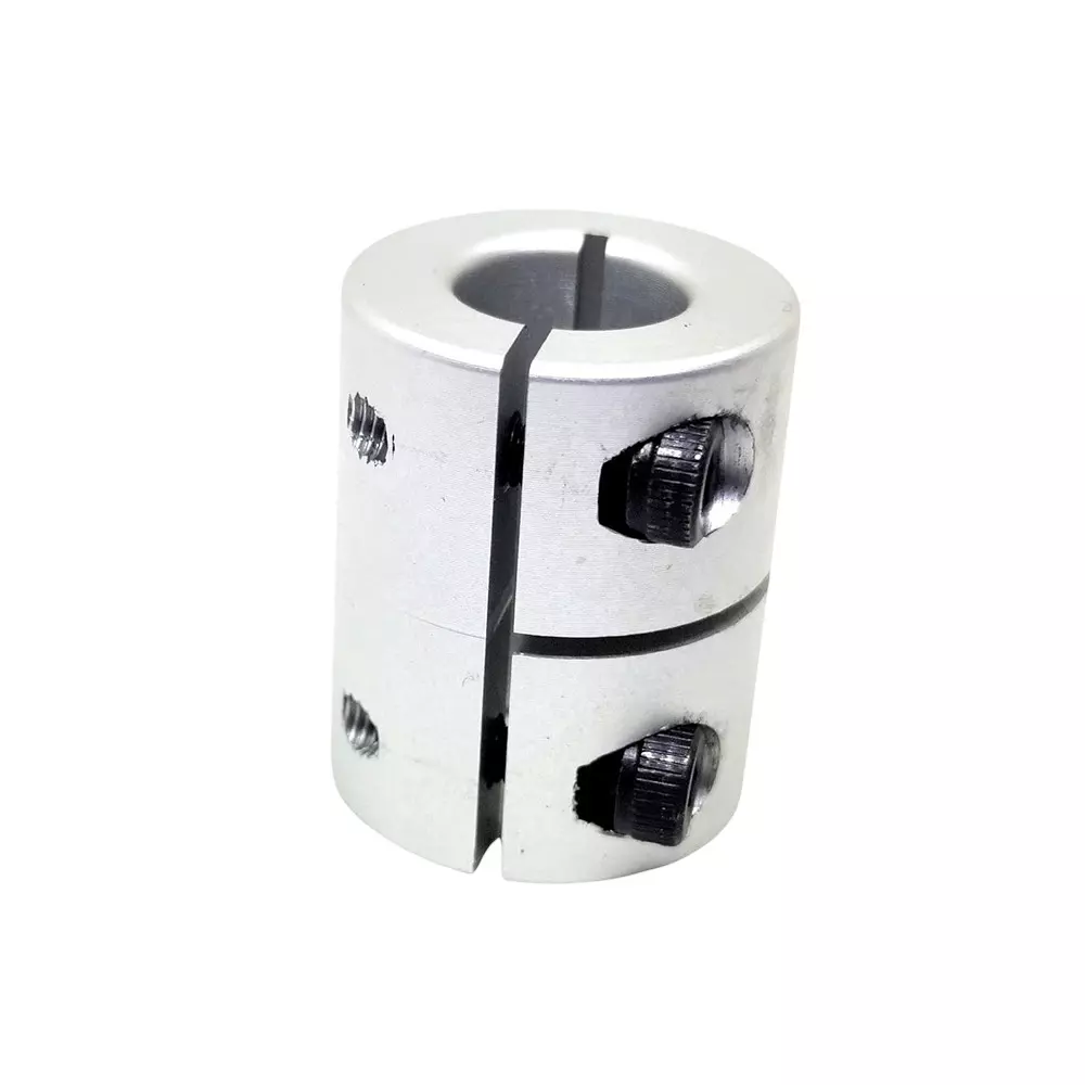 Invento Rigid Self Centering Shaft Coupling Aluminium 20 mm Outer Diameter 25 mm Length Silver, ISC 165-N4 (Pack of 8 Pcs)