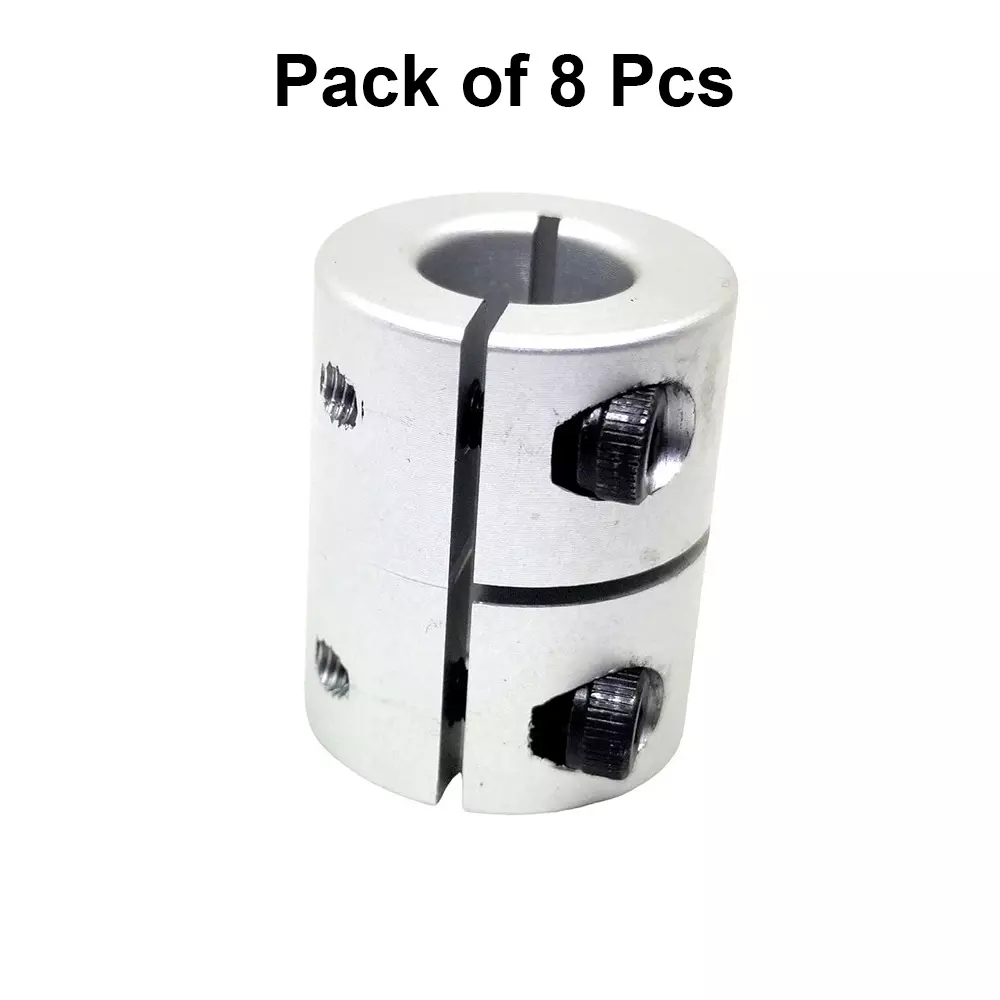 invento-rigid-self-centering-shaft-coupling-aluminium-20-mm-outer-diameter-25-mm-length-silver-isc-165-n4-pack-of-8-pcs