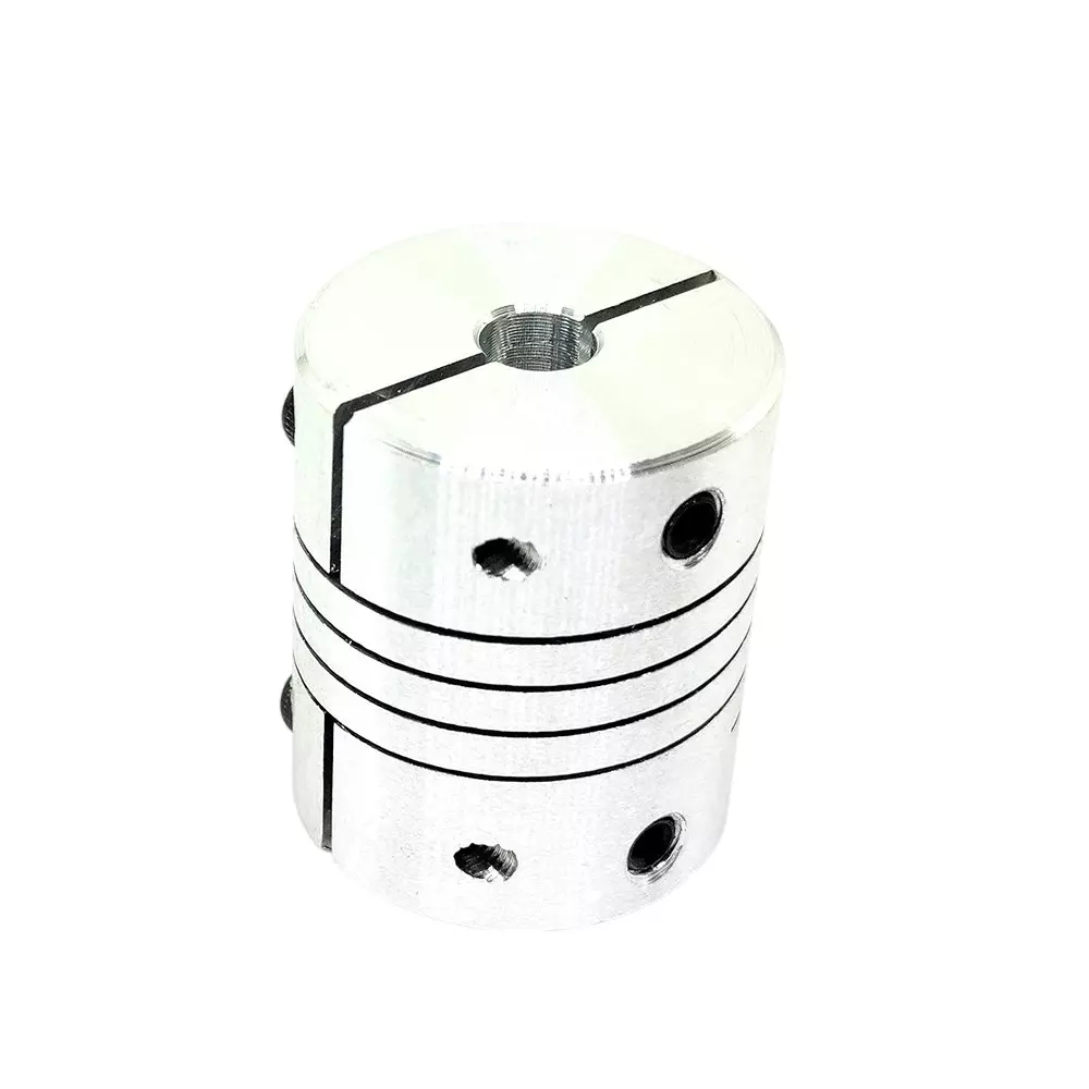 Invento Self Centering Flexible Shaft Coupling Aluminium 25 mm Outer Diameter 30 mm Length Silver, ISC 891-X4 (Pack of 8 Pcs)