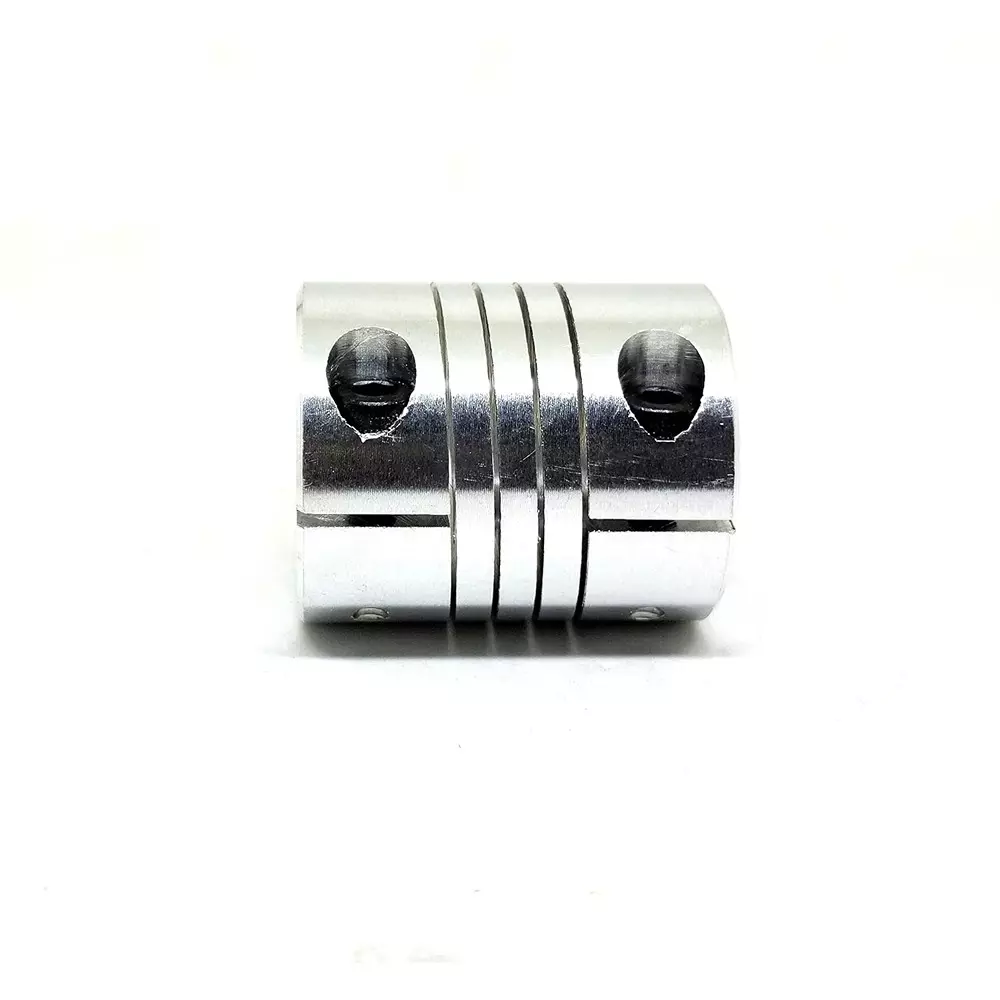 invento-self-centering-flexible-shaft-coupling-aluminium-25-mm-outer-diameter-30-mm-length-silver-isc-891-x4-pack-of-8-pcs
