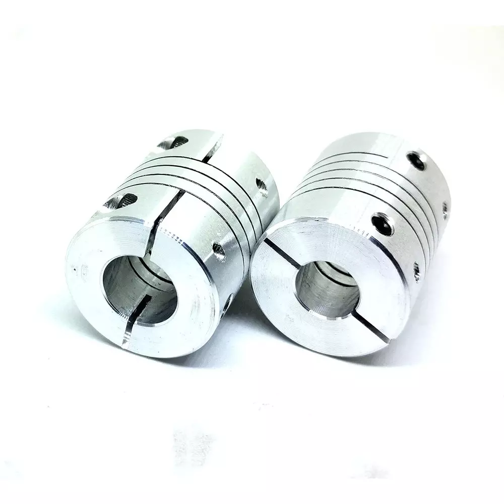 invento-self-centering-flexible-shaft-coupling-aluminium-25-mm-outer-diameter-30-mm-length-silver-isc-892-x2-pack-of-4-pcs