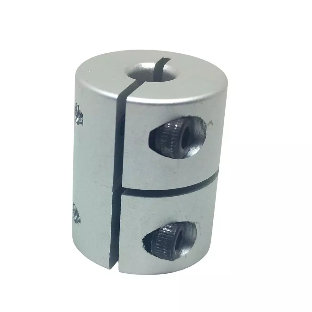 Invento Rigid Self Centering Shaft Coupling Aluminium 20 mm Outer Diameter 25 mm Length Silver, ISC 148-N4 (Pack of 8 Pcs)