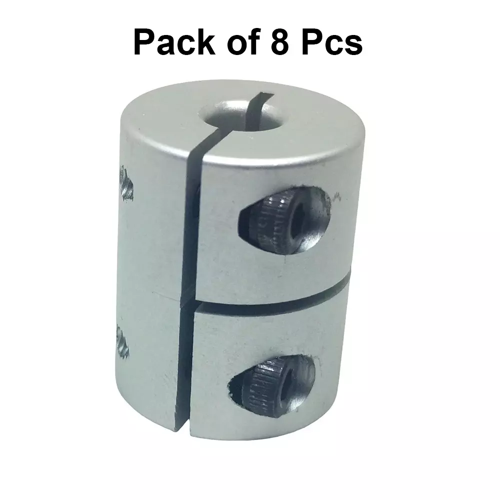 invento-rigid-self-centering-shaft-coupling-aluminium-20-mm-outer-diameter-25-mm-length-silver-isc-148-n4-pack-of-8-pcs
