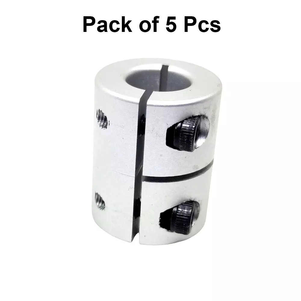 invento-rigid-self-centering-shaft-coupling-aluminium-20-mm-outer-diameter-25-mm-length-silver-isc-165-n3-pack-of-5-pcs