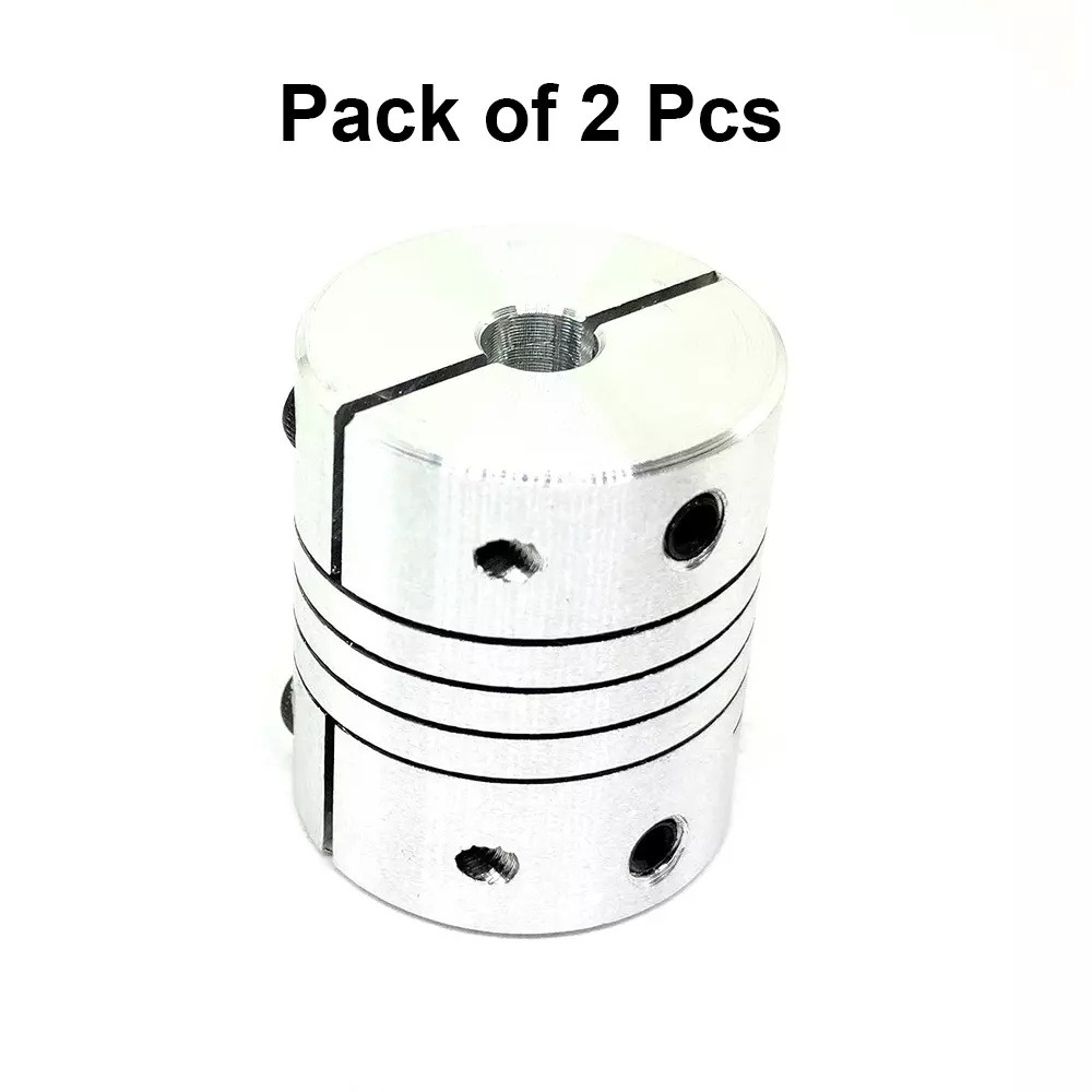 invento-self-centering-flexible-shaft-coupling-aluminium-25-mm-outer-diameter-30-mm-length-silver-isc-891-x1-pack-of-2-pcs