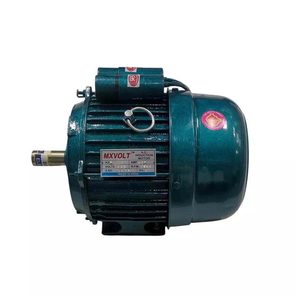 MXVOLT Single Phase 2 HP 4 Pole Foot Mounted Induction Motor