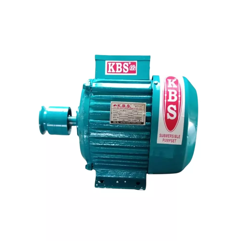 K.B.S. Foot Mounted Electric Motor Single Phase 1 HP Power and 162 Frame Size