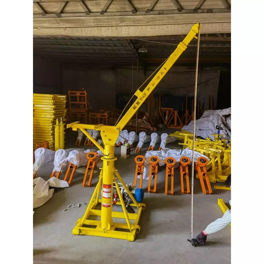 Boltz Corporation Construction Monkey Crane with 4 HP Winch Motor 500 Kg Load Capacity 8 mm Rope Dia. and 40 m Length