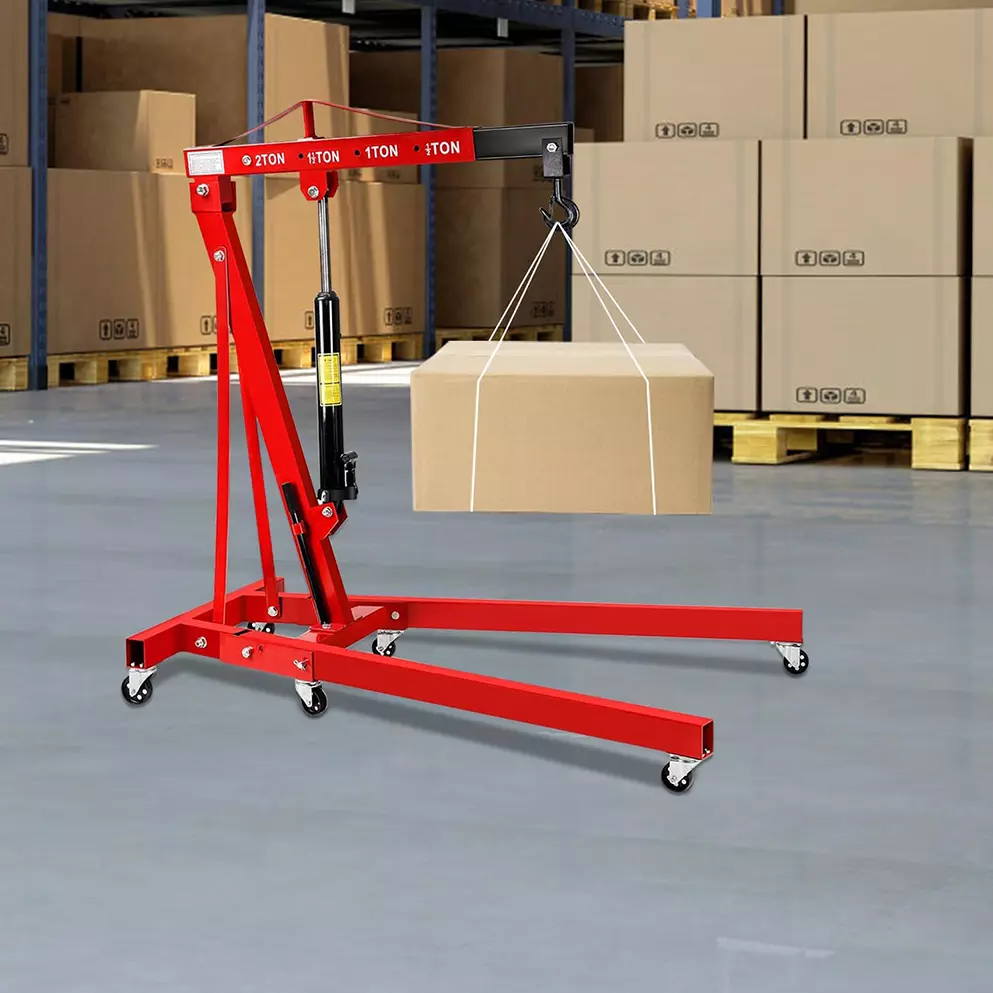 Boltz Corporation Hydraulic Engine Crane 2000 Kg Load Capacity with 2450 mm Lifting Height