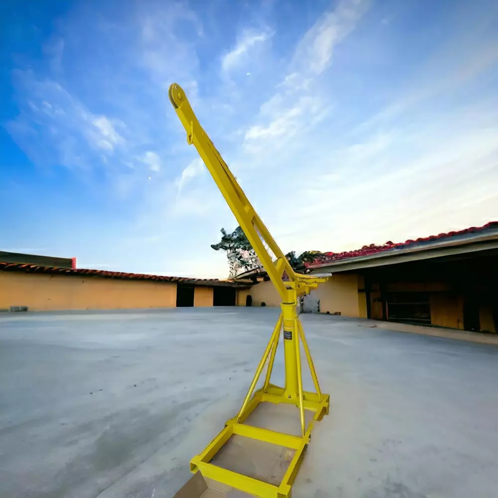 Boltz Corporation Construction Monkey Crane Frame Without Motor 500 Kg Load Capacity 360° Rotating with 60 Kg Heavy Duty Frame