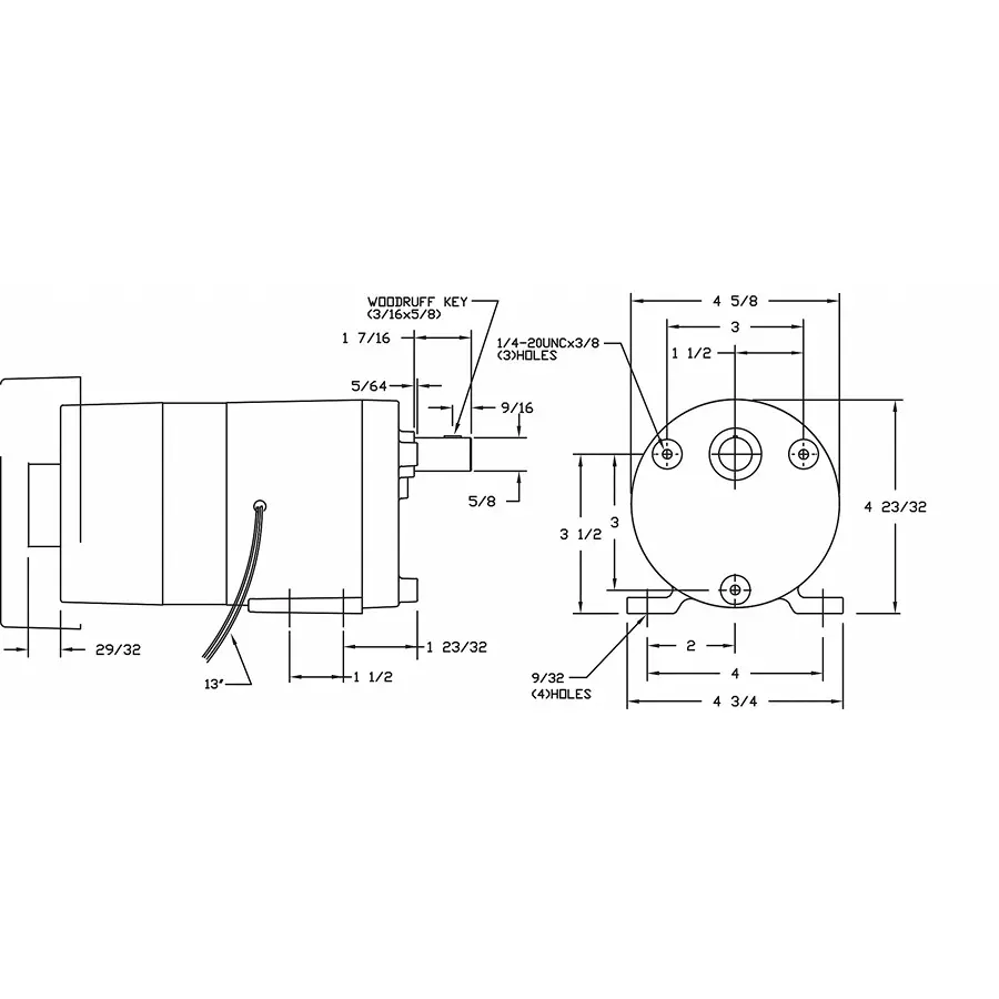 Dayton 0.05 HP Single Phase Shaded Pole AC Gear Motor Max Torque 113 in-lb, 1LPN6