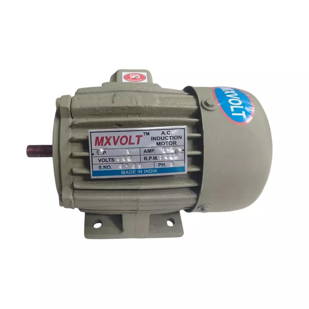 MXVOLT Three Phase 1 HP 4 Pole Foot Mounted General Purpose Induction Motor