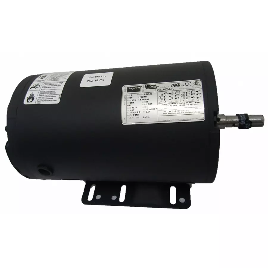 dayton-2-hp-rigid-base-mount-open-dripproof-general-purpose-motor-31lh34