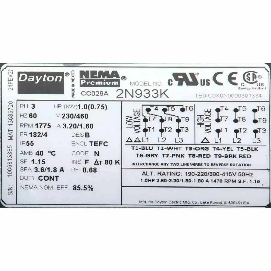 dayton-1-hp-rigid-base-mount-totally-enclosed-fan-cooled-general-purpose-motor-2n933