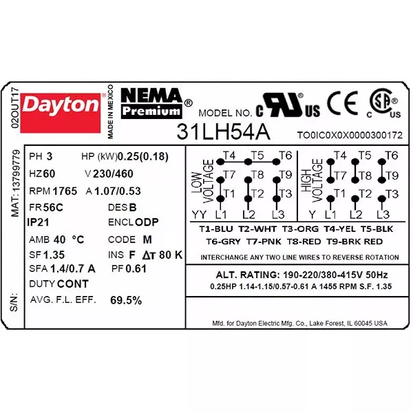 dayton-14-hp-facebase-mount-open-dripproof-general-purpose-motor-31lh54