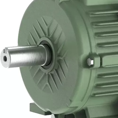 Silver Induction Motor Three Phase 1 HP 8 Pole Foot Cum Flange Mounted IE2, IM2CI1.008P3B35F
