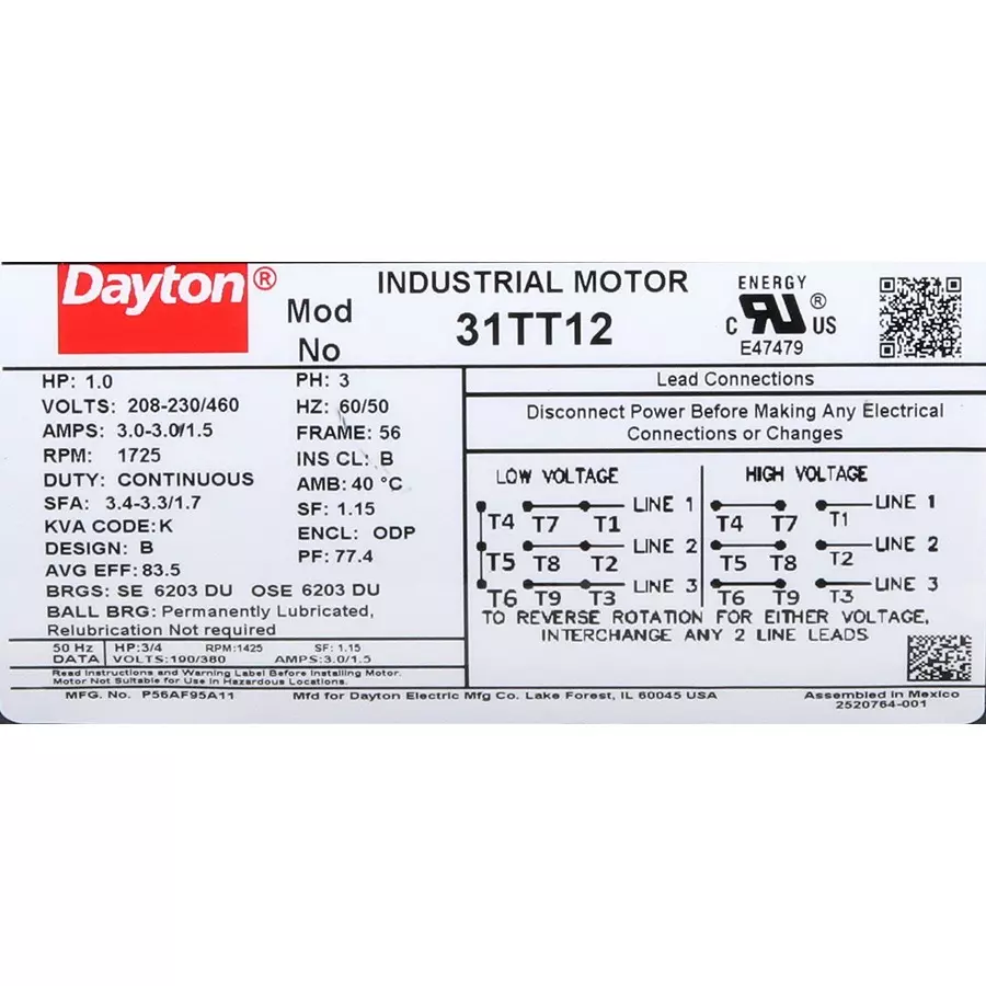 dayton-1-hp-rigid-base-mount-open-dripproof-general-purpose-motor-31tt12