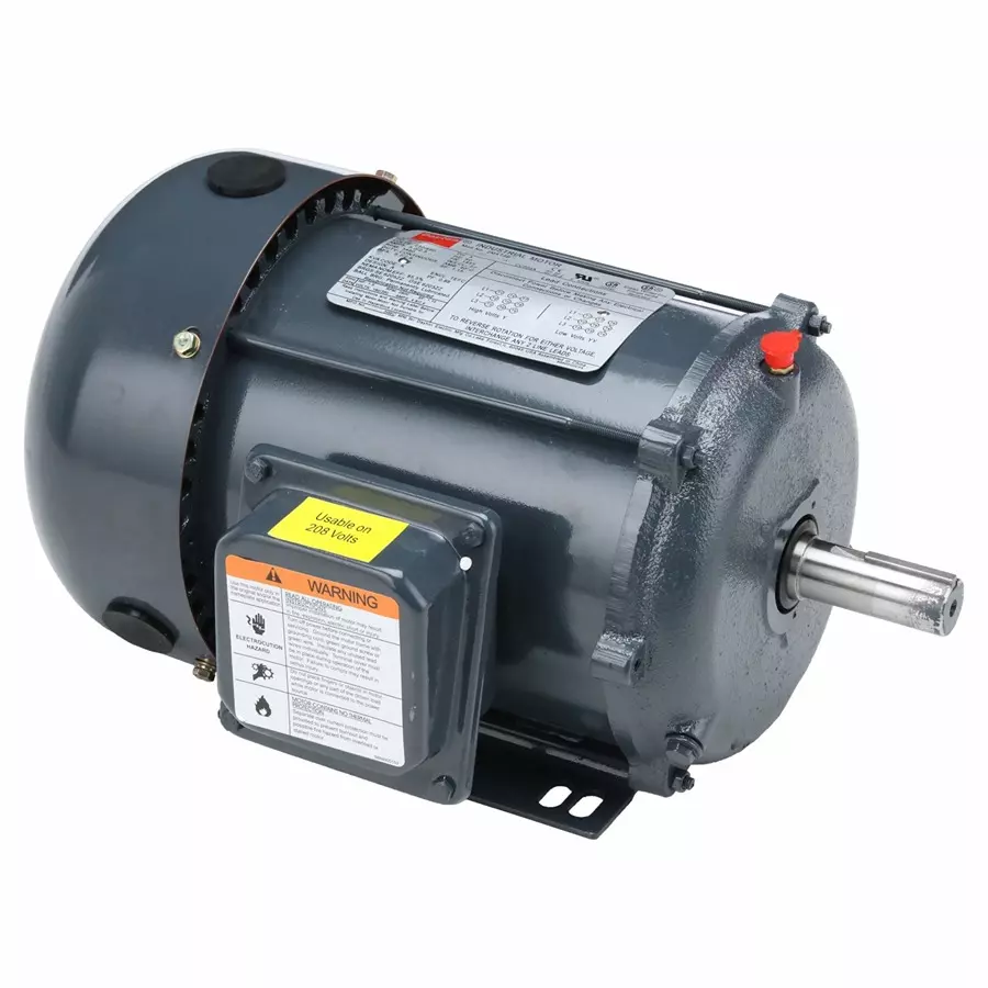 Dayton 2 HP Rigid Base Mount Totally Enclosed Fan-Cooled 'General Purpose Motor, 2MXT9