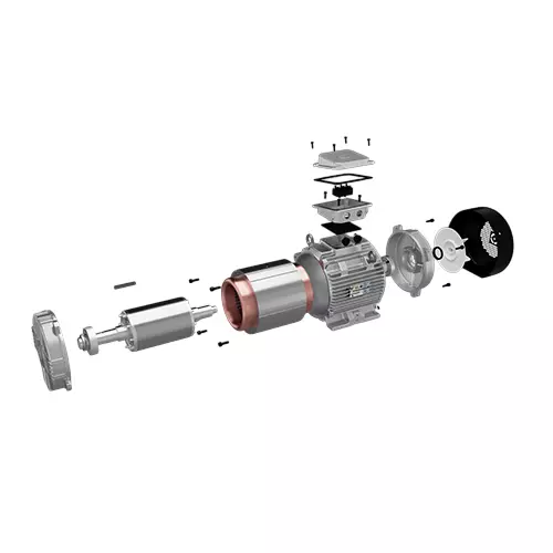 CG Power 10 HP Axelera Process Performance Squirrel Cage Induction Motor IE4 TEFC 3 Phase 4 Pole 1500 RPM, XABAAD09221AA1A01A