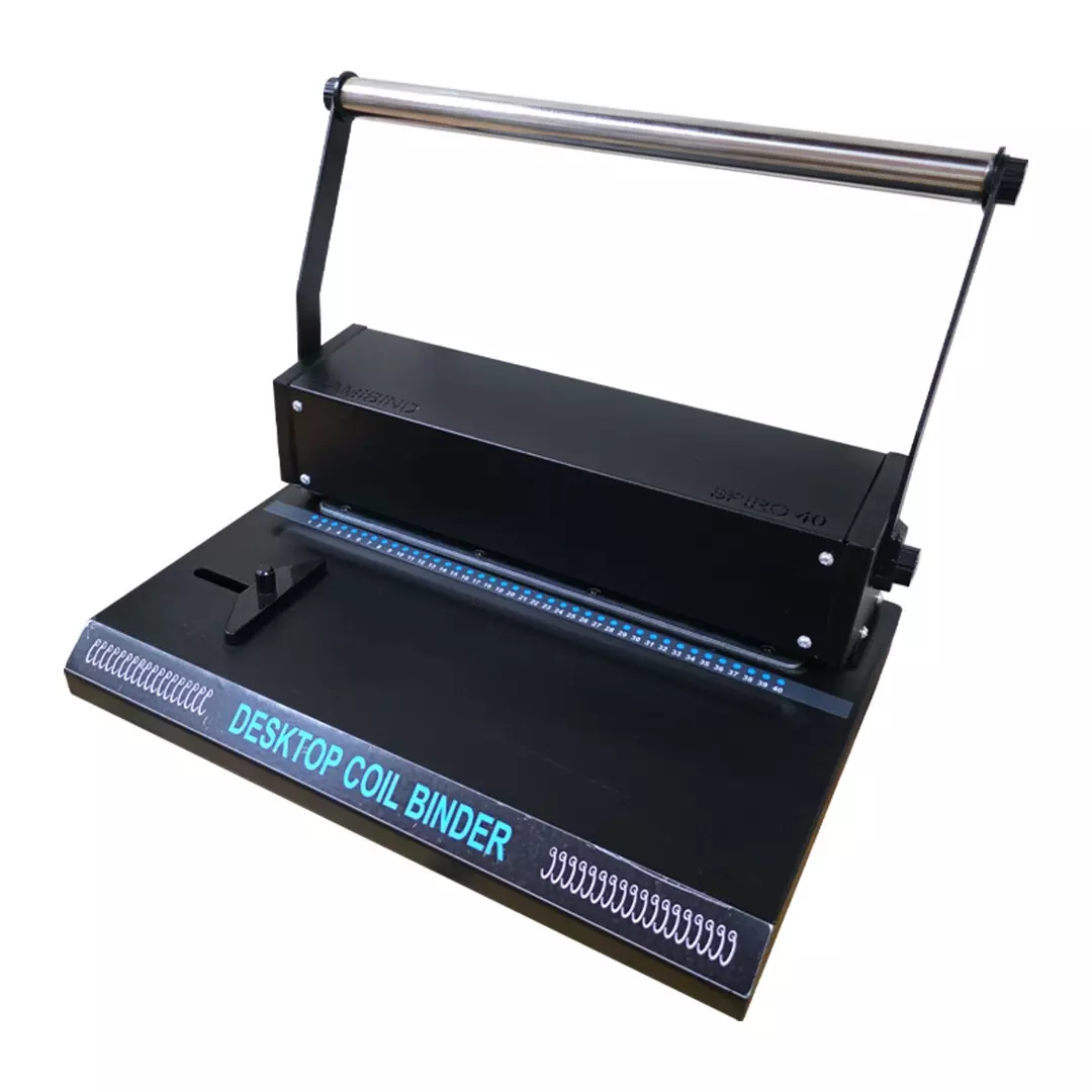 Namibind Manual Spiral Binding Machine With 15 Sheets Punching Capacity and 40 Holes, Spiro 40
