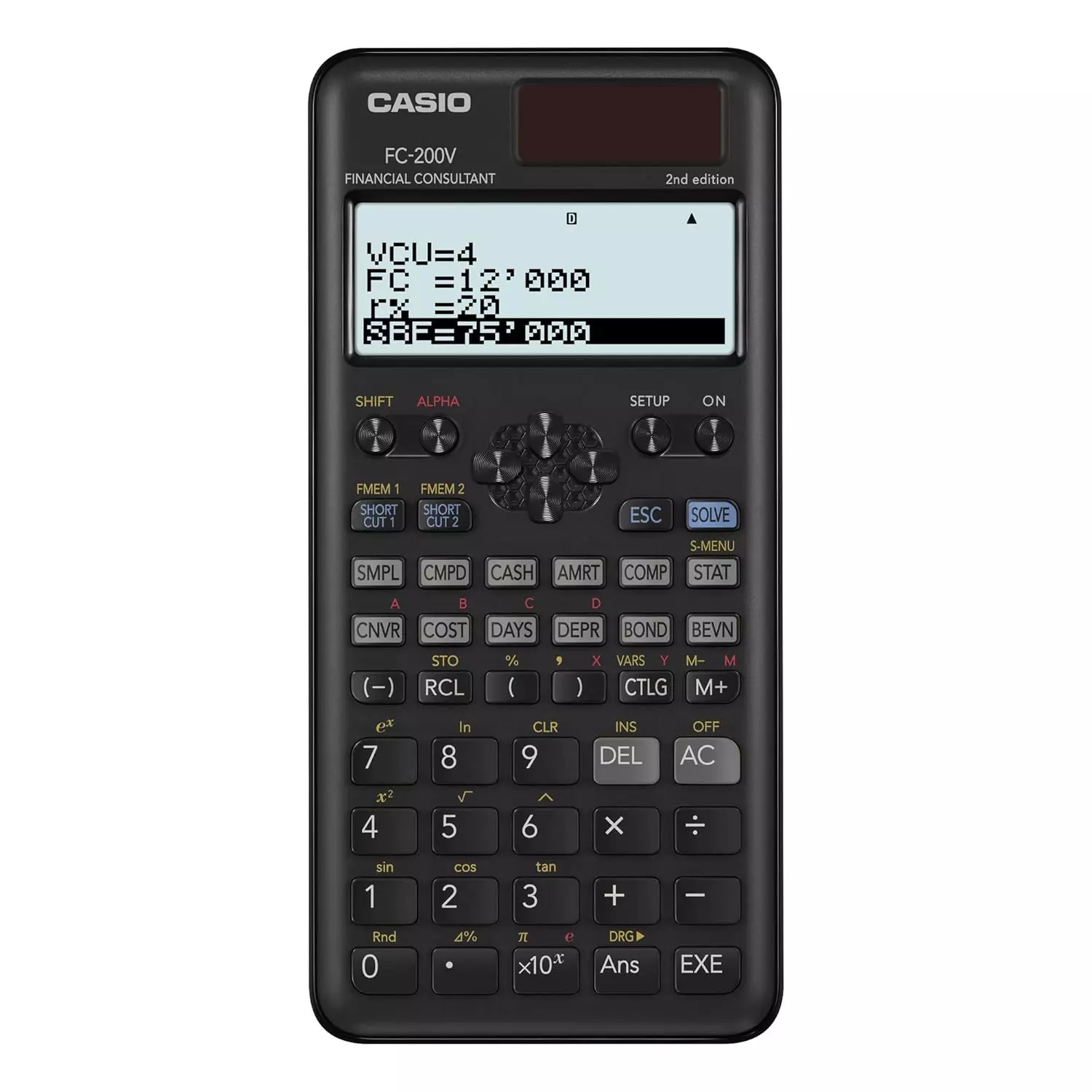 Casio FC-200V-2nd Edition Dot Matrix Scientific Calculator