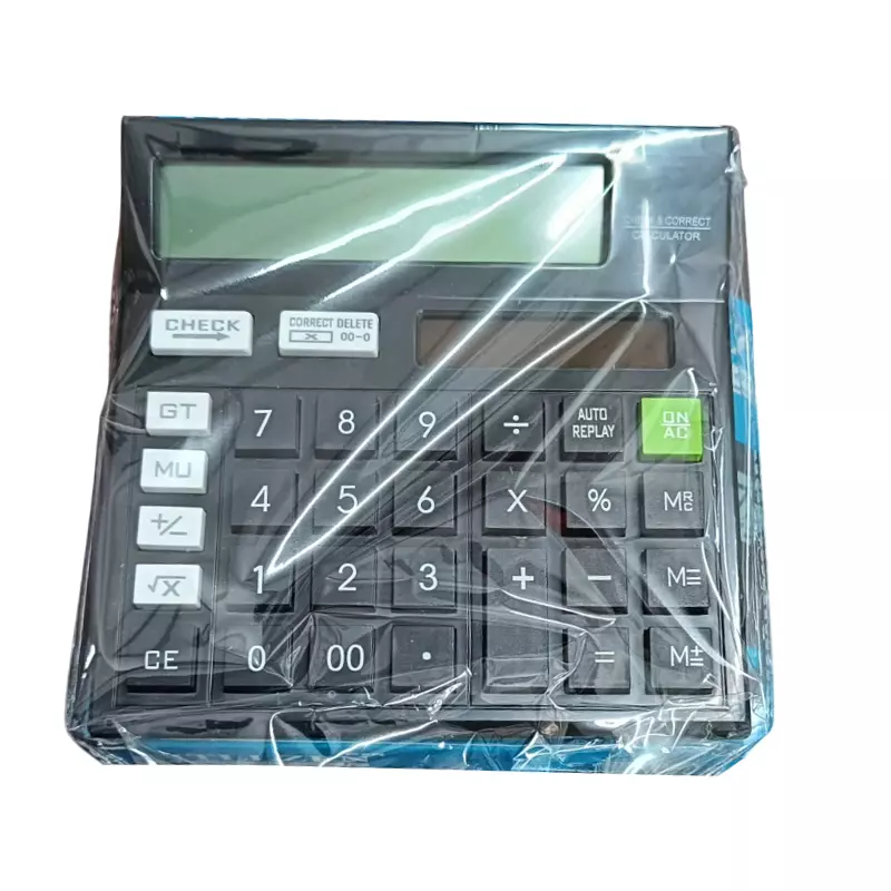 Generic Black 12 Digit 112 Steps Check and Correct Basic Calculator, CT 512 GW