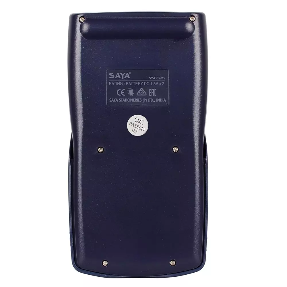 Saya Programmable Scientific Calculator Black ABS 9.5 cm LCD 2-Line Display Battery Powered for Office & Collage Use, SY-C82MS
