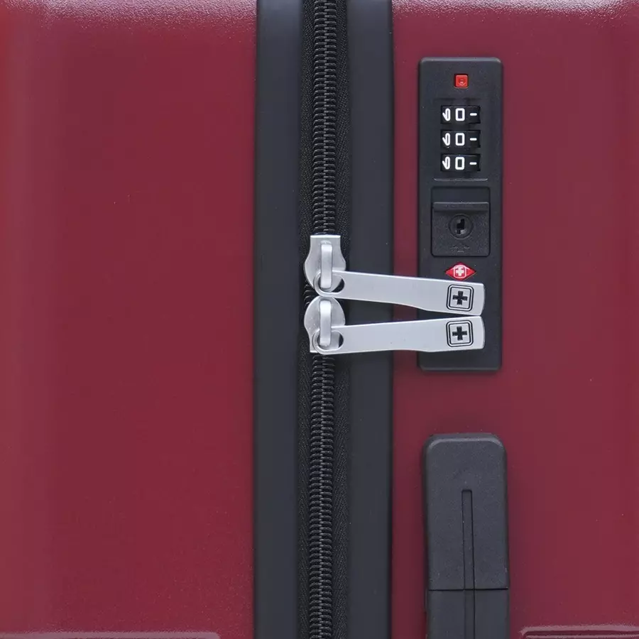 SWISS MILITARY Arctic Elite 44 L Wine Polycarbonate Spinner Suitcase, ARCTIC_HTL142_WNE_55CM