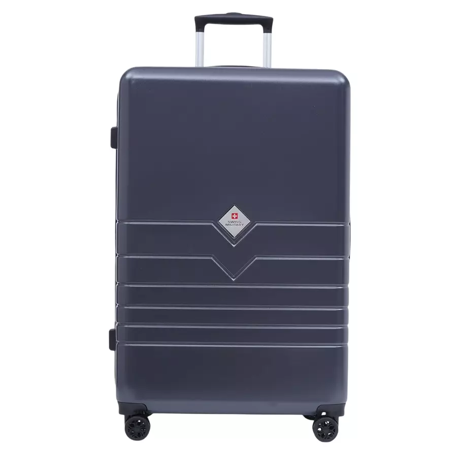 SWISS MILITARY Arctic Elite 103 L Grey Polycarbonate Spinner Suitcase, ARCTIC_HTL144_GRY_75CM