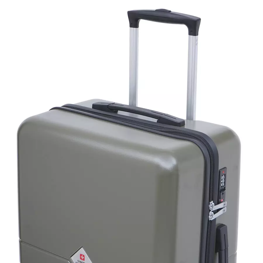 SWISS MILITARY Arctic Elite 103 L Olive Polycarbonate Spinner Suitcase, ARCTIC_HTL144_OLV_75CM