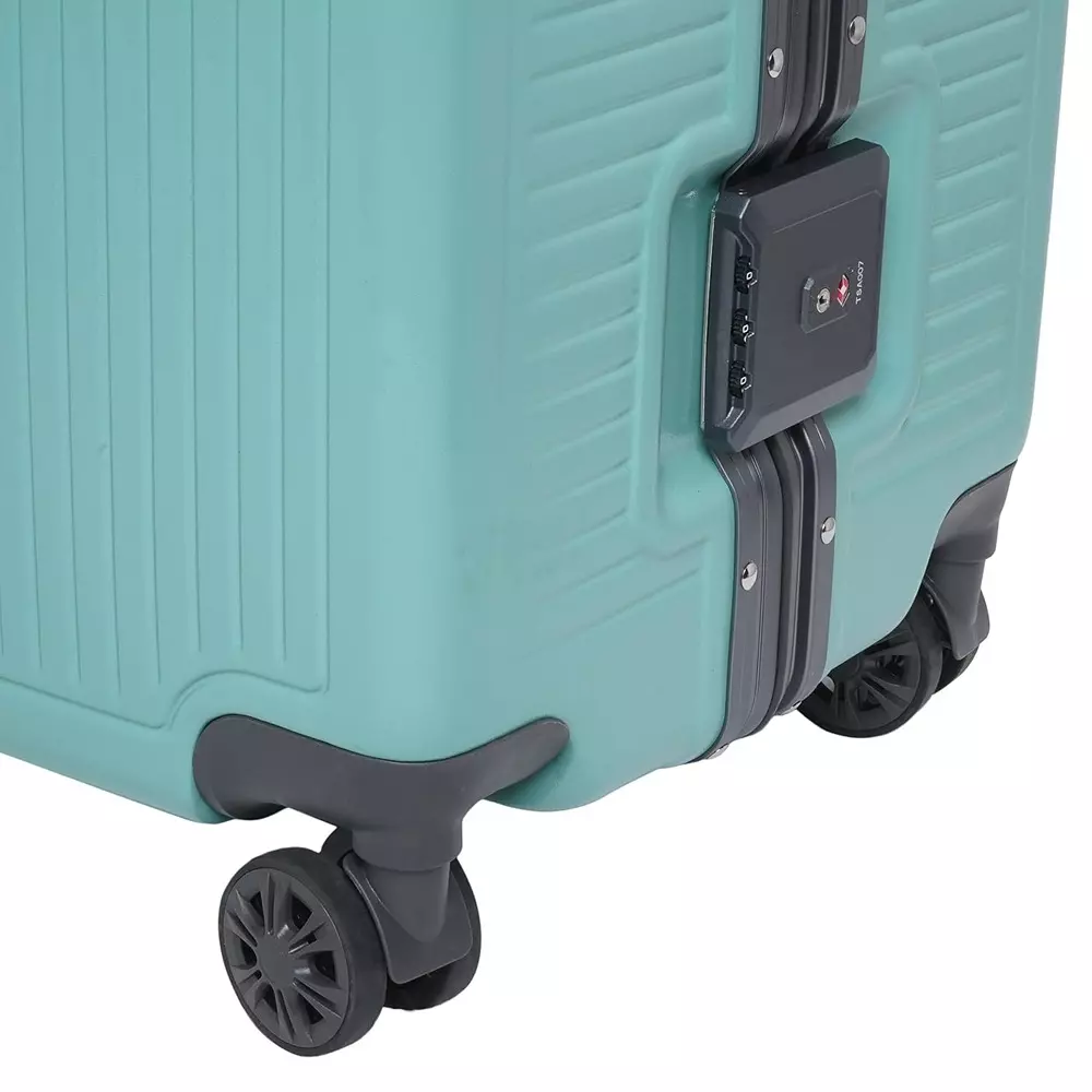 swiss-military-121-l-kinetic-hard-trolley-bag-black-gold-collection-polycarbonate-body-with-aluminium-frame-tsa-lock-large-size-28-inch-green