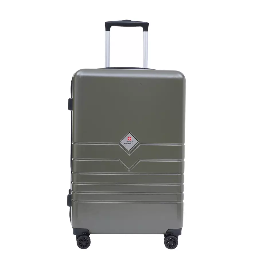 SWISS MILITARY Arctic Elite 68 L Olive Polycarbonate Spinner Suitcase, ARCTIC_HTL143_OLV_65CM
