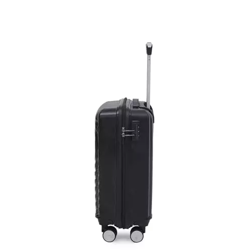 swiss-military-44-l-miles-pro-hard-trolley-luggage-bag-polypropylene-body-with-anti-theft-3-dial-lock-360-spinner-wheels-size-55-cm-black