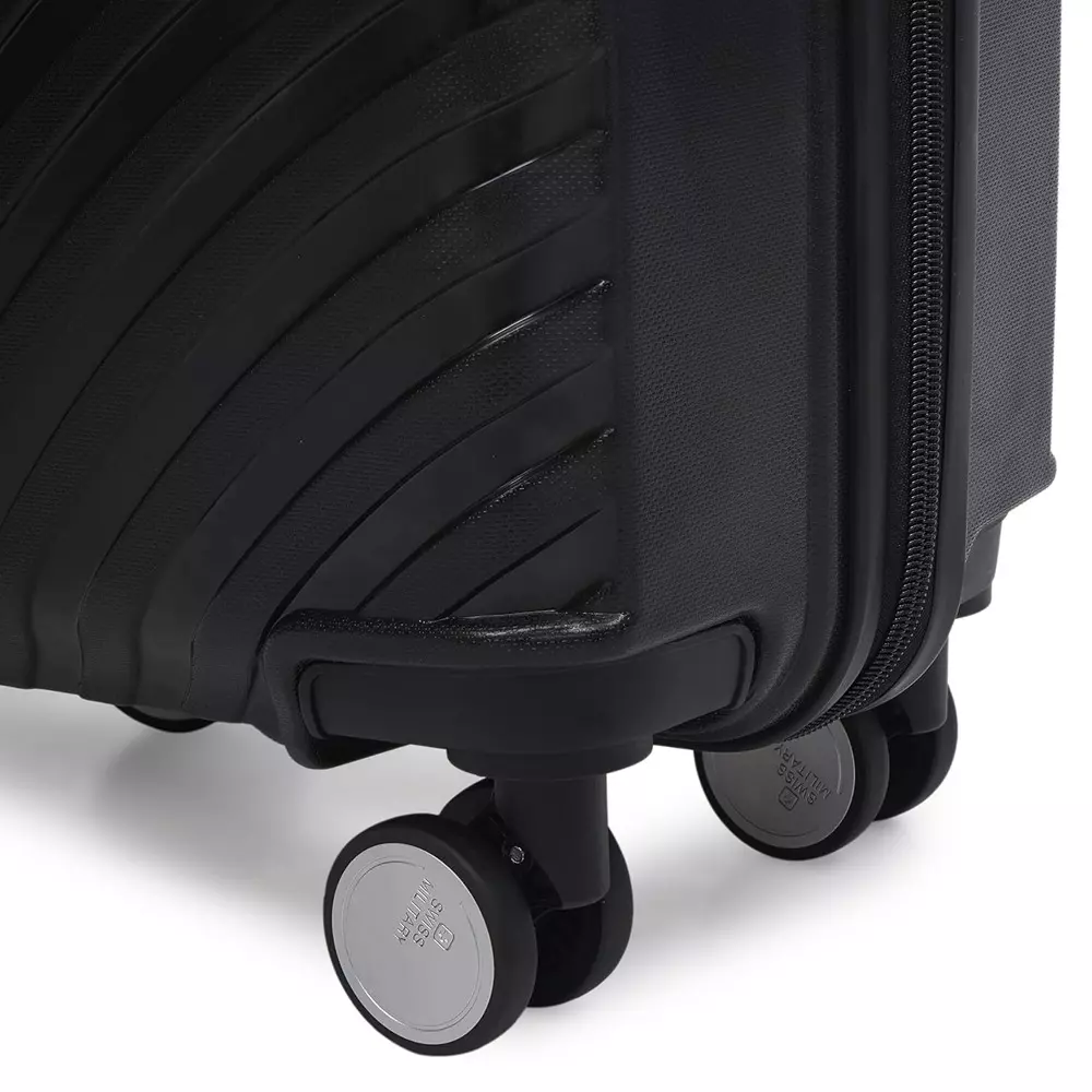 swiss-military-44-l-miles-pro-hard-trolley-luggage-bag-polypropylene-body-with-anti-theft-3-dial-lock-360-spinner-wheels-size-55-cm-black