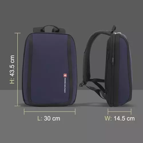 swiss-military-19-l-oracle-laptop-backpack-black-gold-collection-pu-coated-polyester-body-with-secure-zippers-multiple-compartments-blue