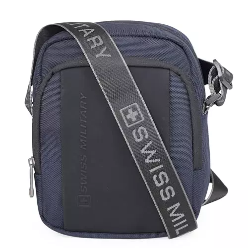 swiss-military-4-l-trail-cross-body-sling-bag-black-gold-collection-1680d-polyester-body-with-adjustable-shoulder-strap-keychain-holder-navy-blue
