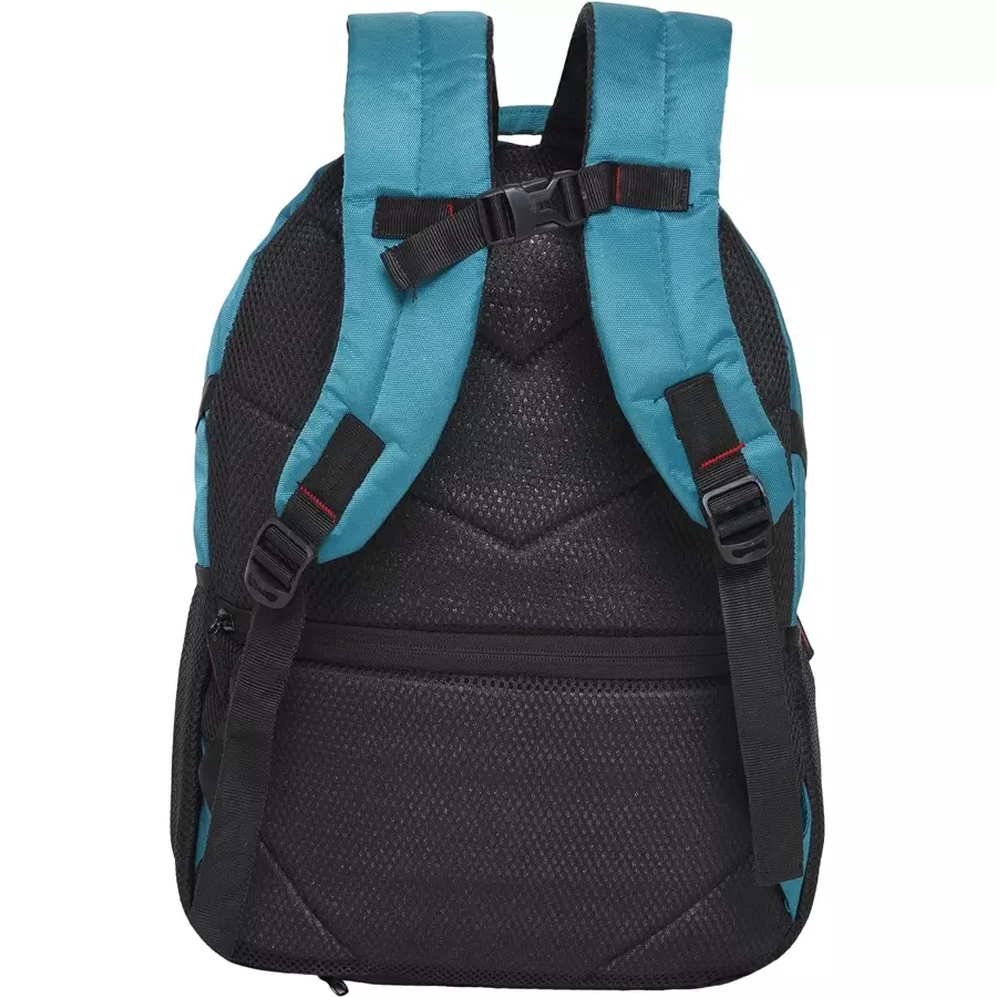 SWISS MILITARY Zeta 25 L Teal Polyester Laptop Bagpack with Raincover, ZETA_LBP1006_TEAL_27LTR