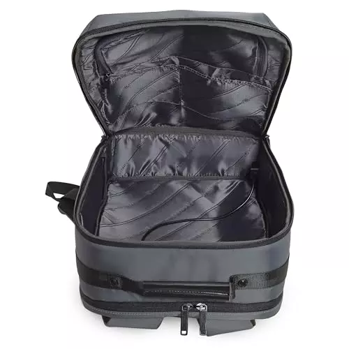 swiss-military-23-l-quartic-laptop-backpack-polyester-body-with-quick-access-pockets-adjustable-shoulder-straps-type-c-charging-port-grey