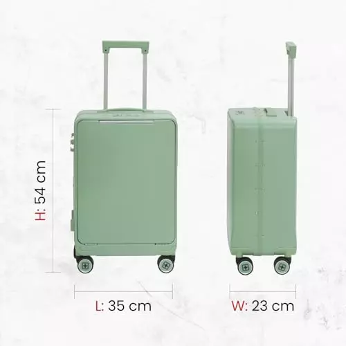swiss-military-43-l-thames-anti-theft-zipperless-trolley-bag-black-gold-collection-water-resistant-makrolon-polycarbonate-body-with-free-cover-green
